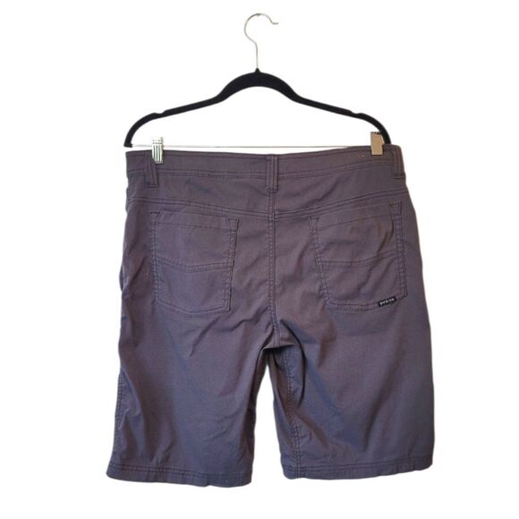 Prana Men's Grey Outdoor Casual Shorts Size 34x11 - Picture 2 of 6